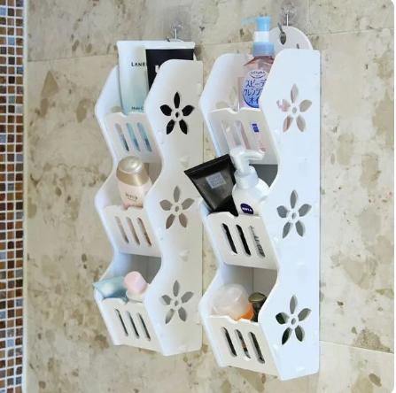 63% OFF 3 Layers Storage Rack Shelf Wall Hanging Organizer For Bathroom Cosmetics Makeup