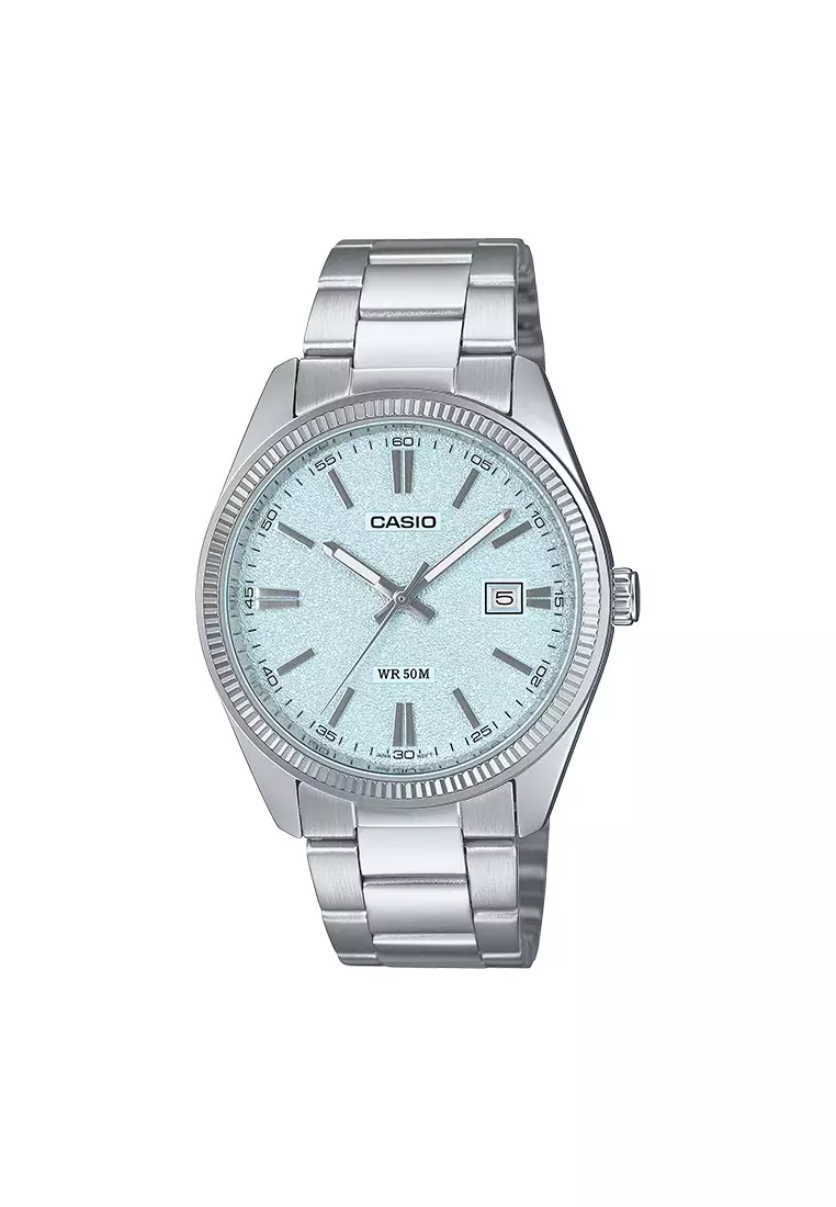 57% OFF Casio Enticer Silver Stainless steel Bracelet Analog Watch GNY-MTP-1302DA-2A2VDF