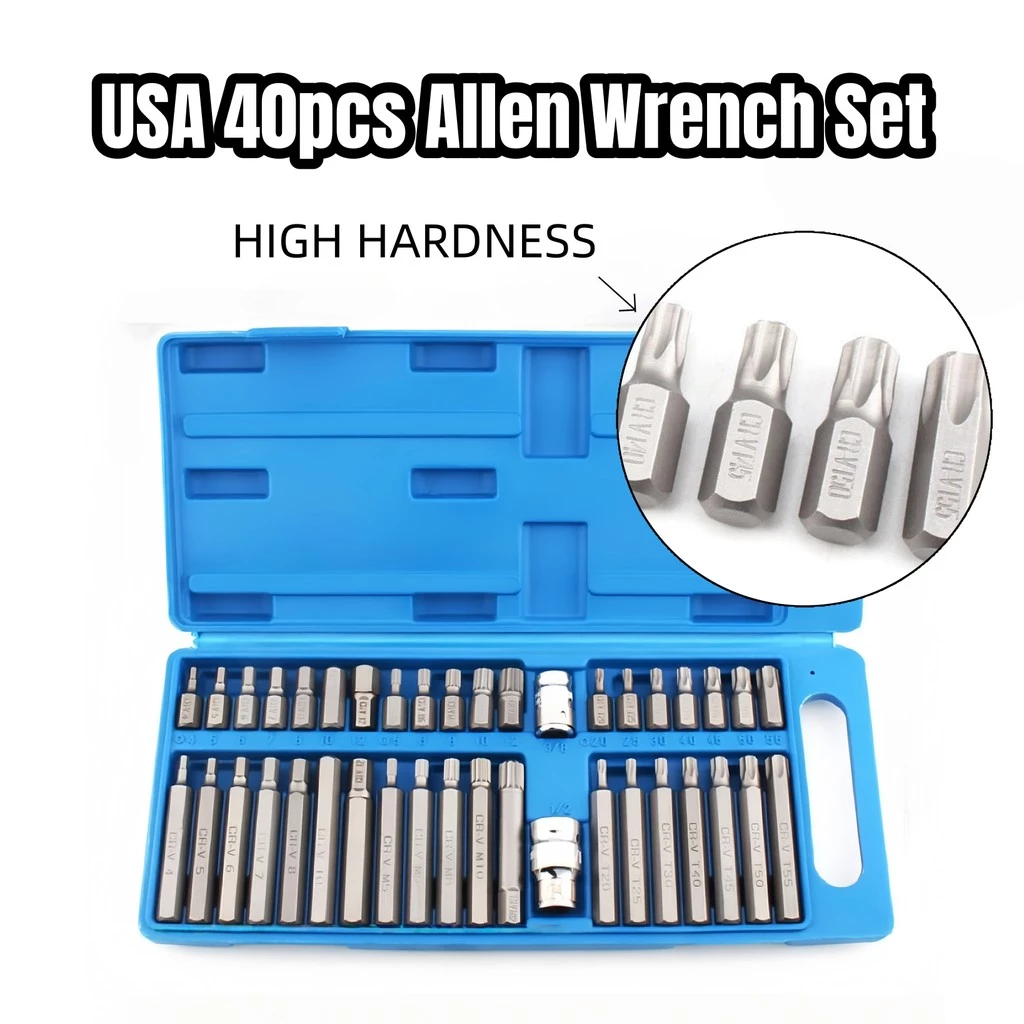 78% OFF USA 40pcs Allen wrench set with wrench original flyman brand MONQIQI Tool accessories