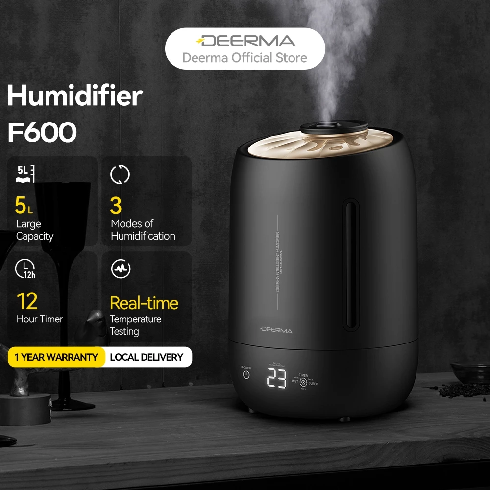 55% OFF Deerma F600 5L Air Home Ultrasonic Humidifier Touch Version Air Purifying for Air-conditioned rooms