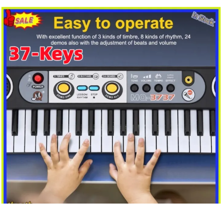 34% OFF 37 Keys / 61 Keys Multi-functional Kids Electronic Piano Toy Keyboard Piano Music Toys Digital Music Instruments with Microphone