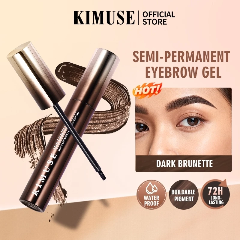 60% OFF KIMUSE 72H Eyebrow Tint Gel Instantly Semi-Permanent Waterproof Long-lasting High Pigment Brow Gel Natural Finish Makeup