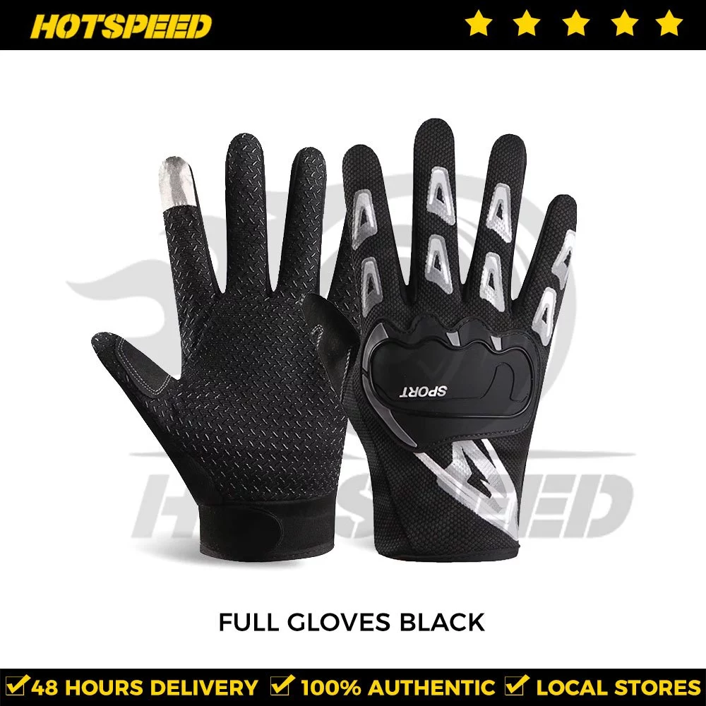 55% OFF HOTSPEED Full Finger Gloves For Motorcycle For Men For Motor Cycle Hand Gloves One Size Fits All