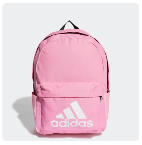 35% OFF Adidas Lifestyle Classic Badge of Sport Backpack Unisex Pink HM8314