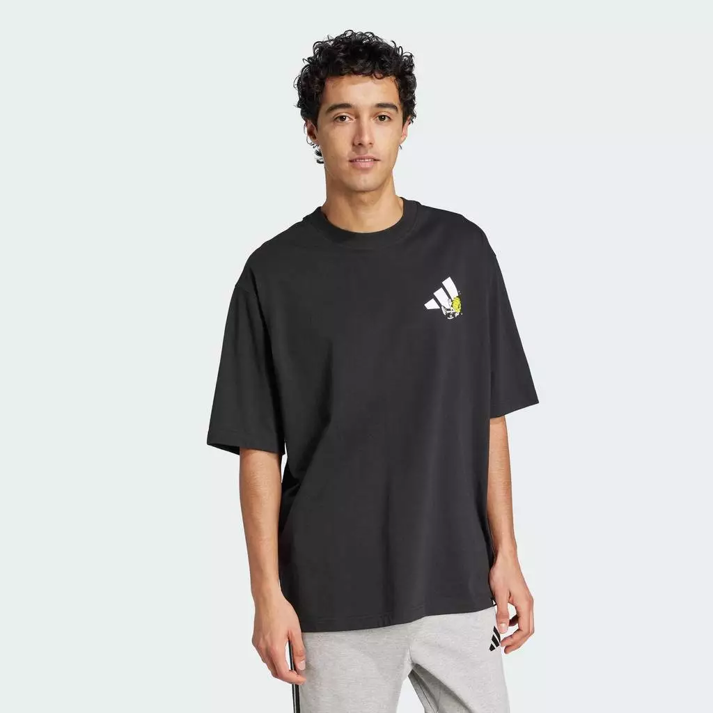 30% OFF adidas Lifestyle Positivity Sun Graphic Tee Men Black JZ3256