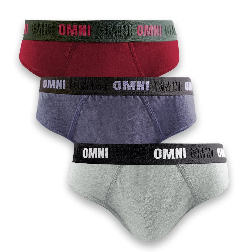15% OFF OMNI By SO-EN Men's 3in1 Hermes Cotton Bikini Brief