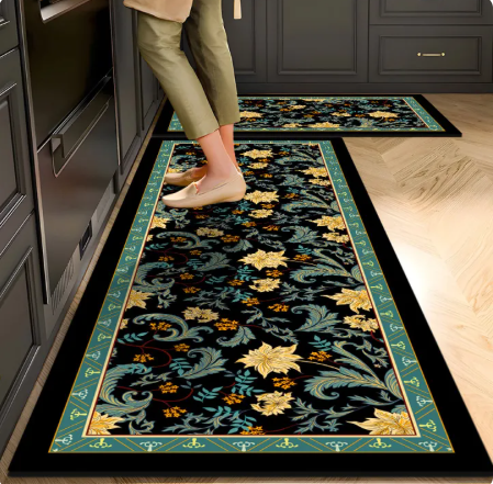 74% OFF 2pcs/Set Kitchen Mats Door Bathroom Carpet Absorbent Slip-resistant Doormart (40x120cm/40x60cm)