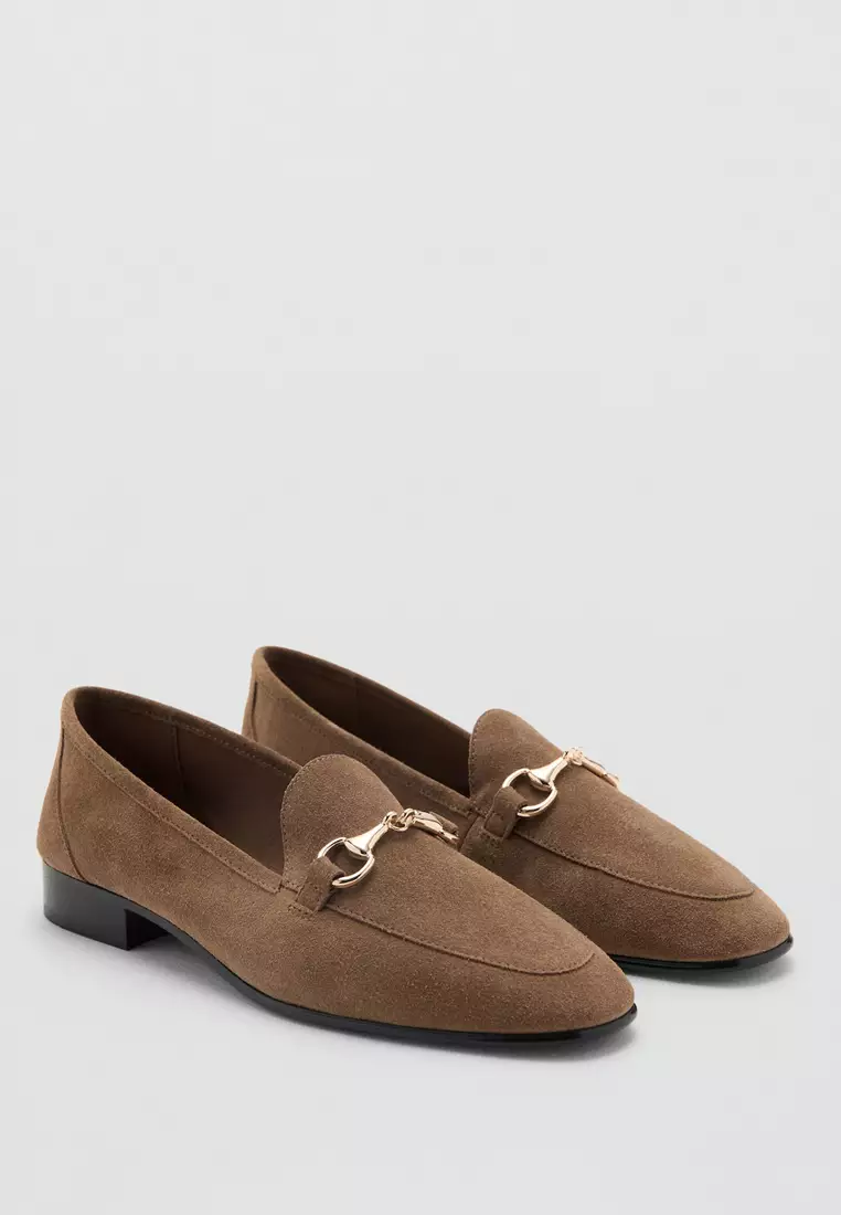 61% OFF Buckle Leather Moccasins