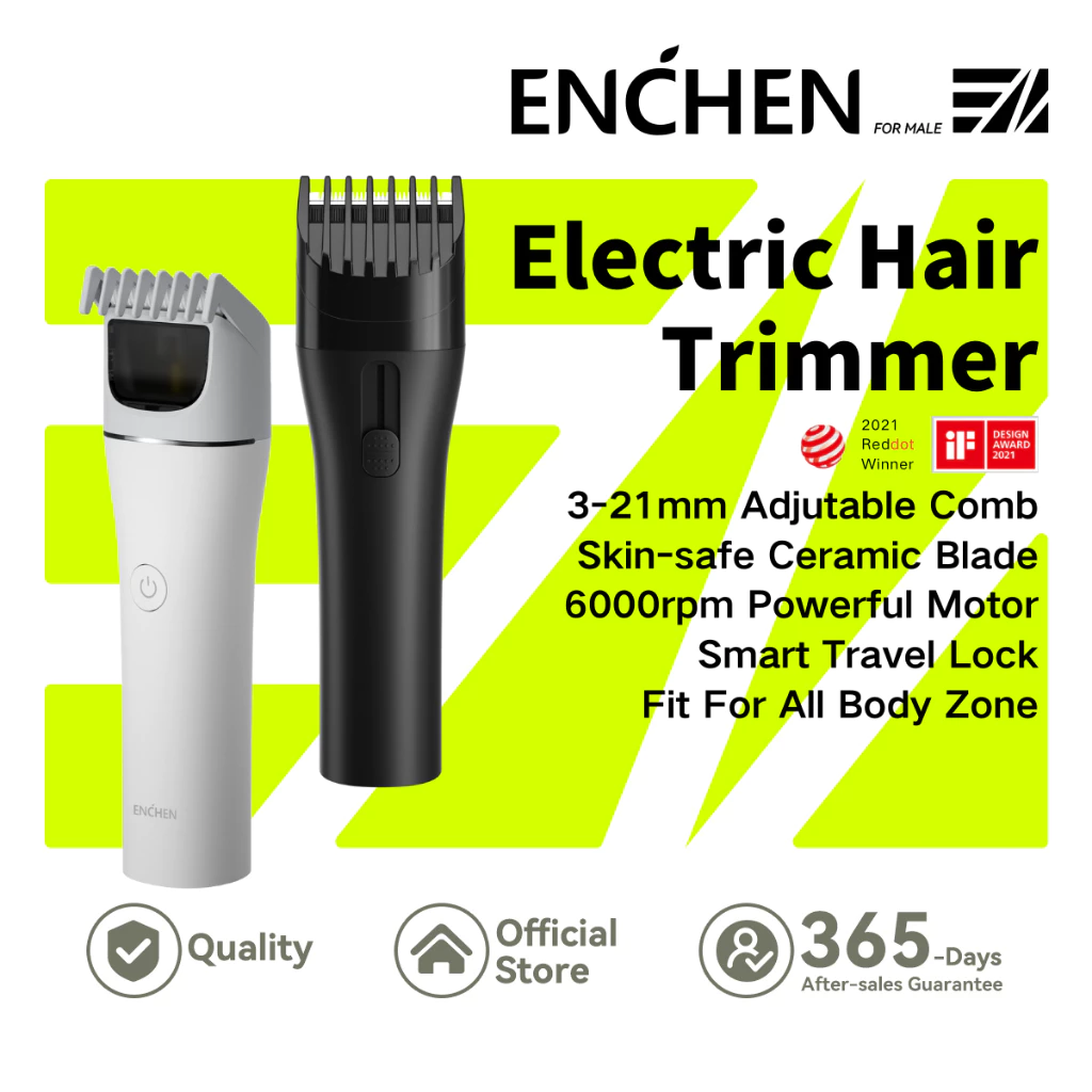 35% OFF ENCHEN Cordless Hair Trimmer Boost 2 Silent Electric Hair Cliper for Children Adult Hair Cut At Home