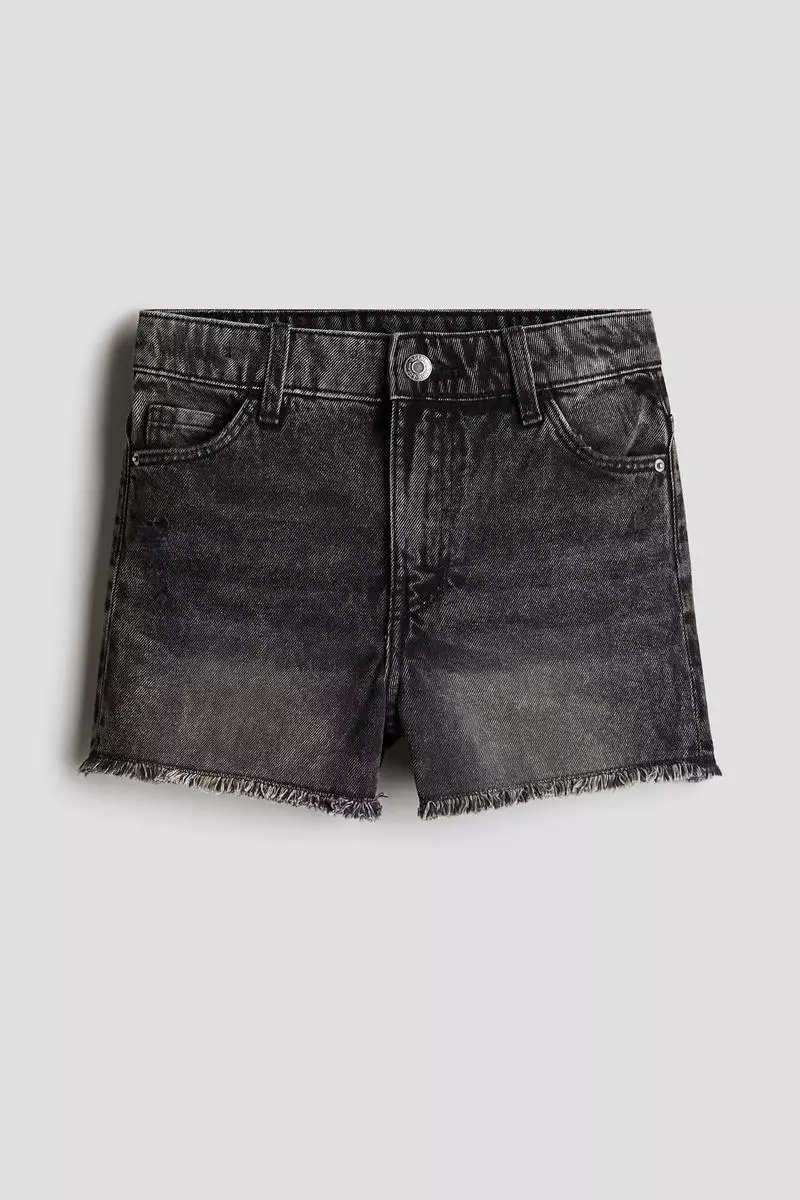 50% OFF H&M Raw-edge denim shorts