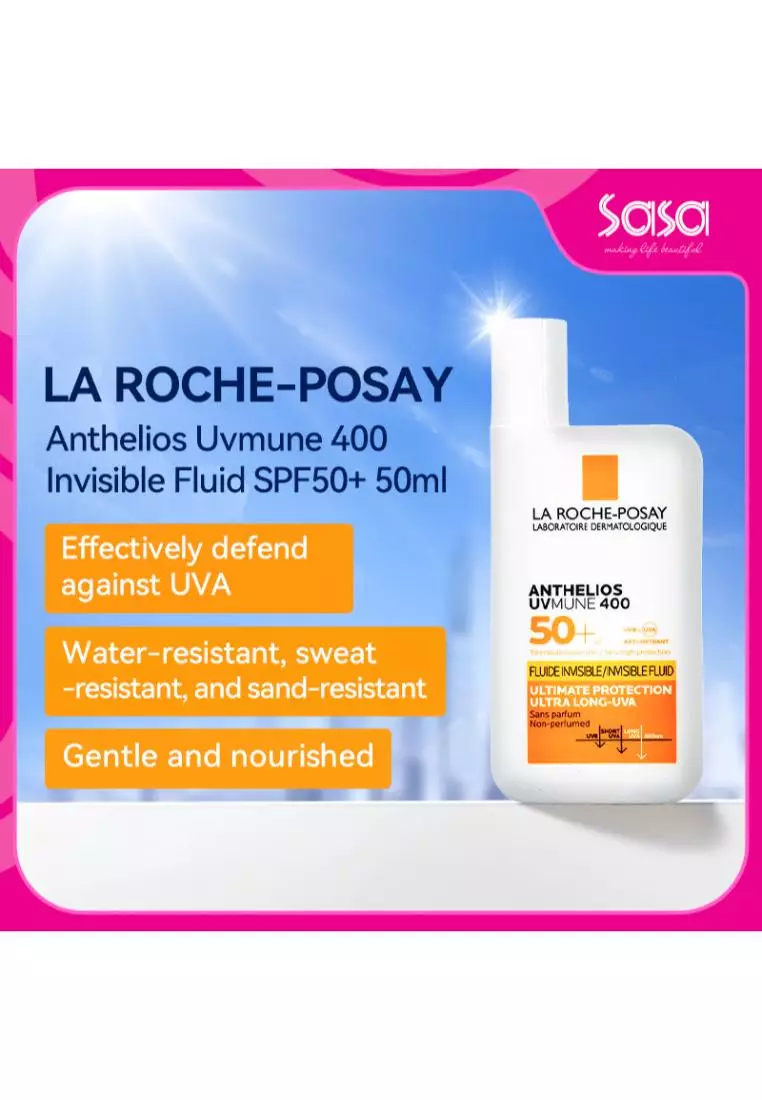 31% OFF La Roche Posay Anthelios Uvmune 400 Invisible Fluid SPF50+ 50ml