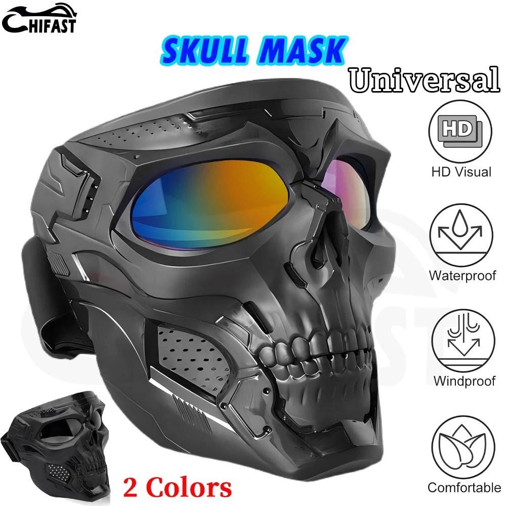 43% OFF HIFAST Windproof Cycling Mask Motorcycle Goggles Mask Riding Protective Gear Full Face Mask Skull Mask