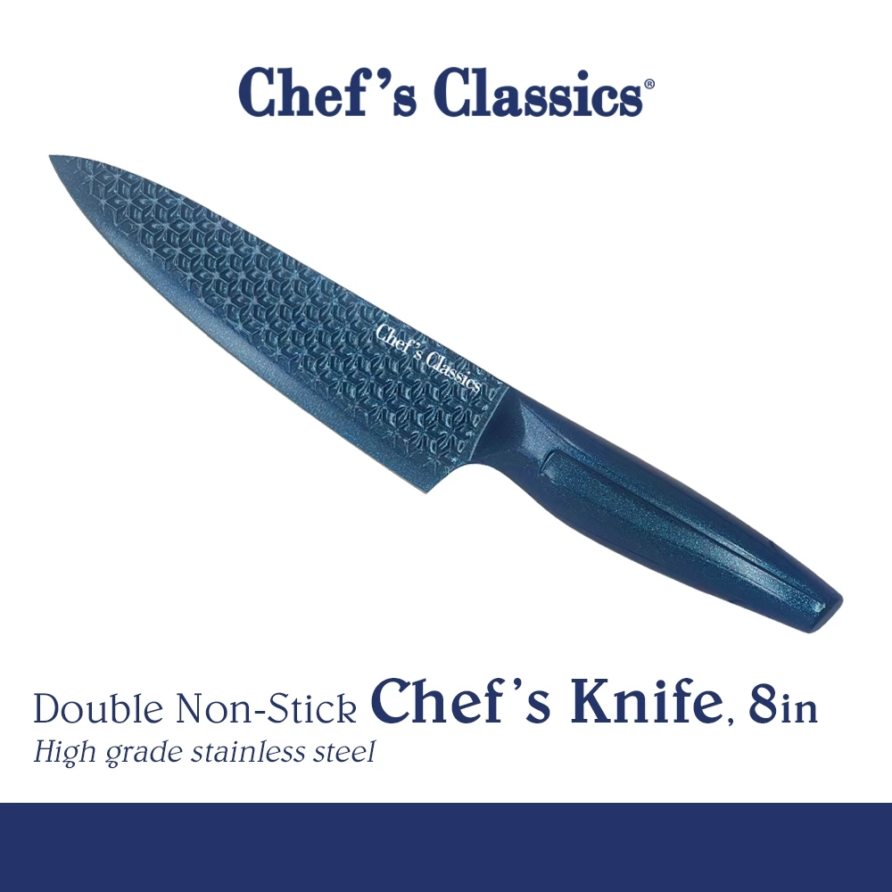 50% OFF Chef's Classics Double Non-Stick Stainless Steel Chef's Knife, 8in