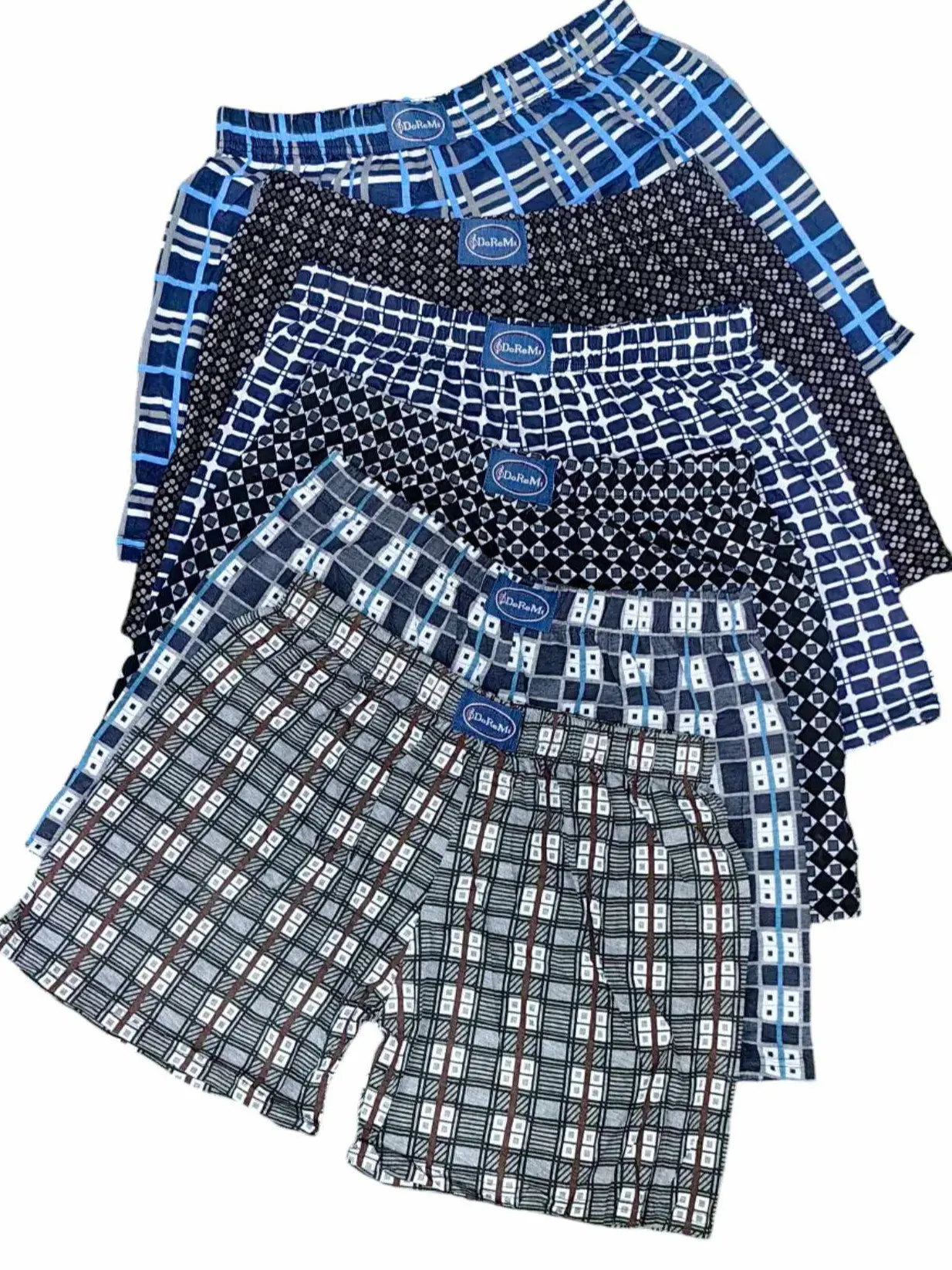 52% OFF DORME 6 PCS  Boxer Short Add One Size Comportable and Breathable,Cotton Fabric Randoml Color Random Design
