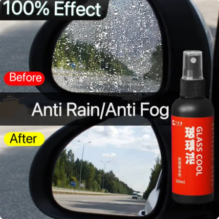 45% OFF Car Glass Anti Fog Spray Agent Auto Windshield Water Repellent Anti Rain Glass Mirror Hydrophobic Coating Sprayer 100ml