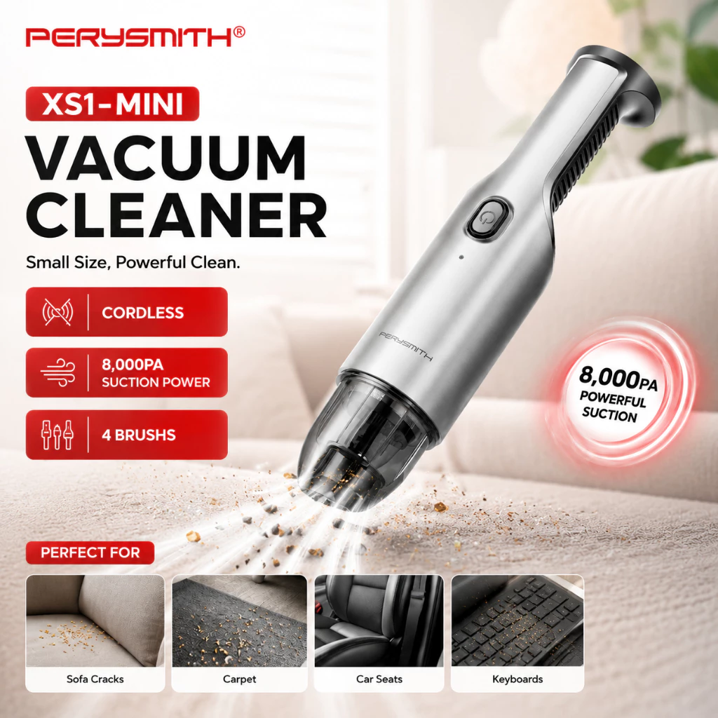45% OFF PerySmith XS1 VacuumCleaner for Car Cordless portable vacuum cleaner Vacuum Cleane Keyboard sofa