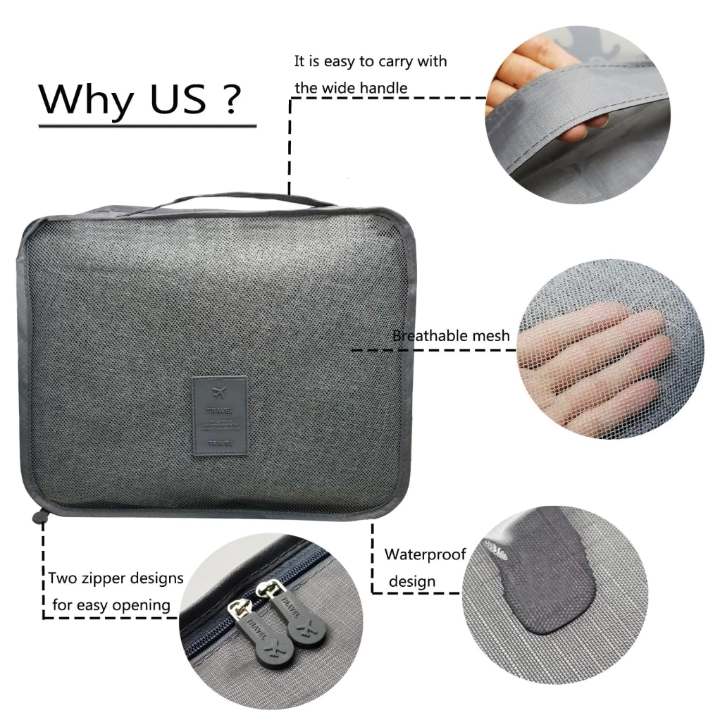 17% OFF H&L COD#6 in 1 Travel Organizer Laundry Pouch travel luggage bag clothes organizer set [Big Size]
