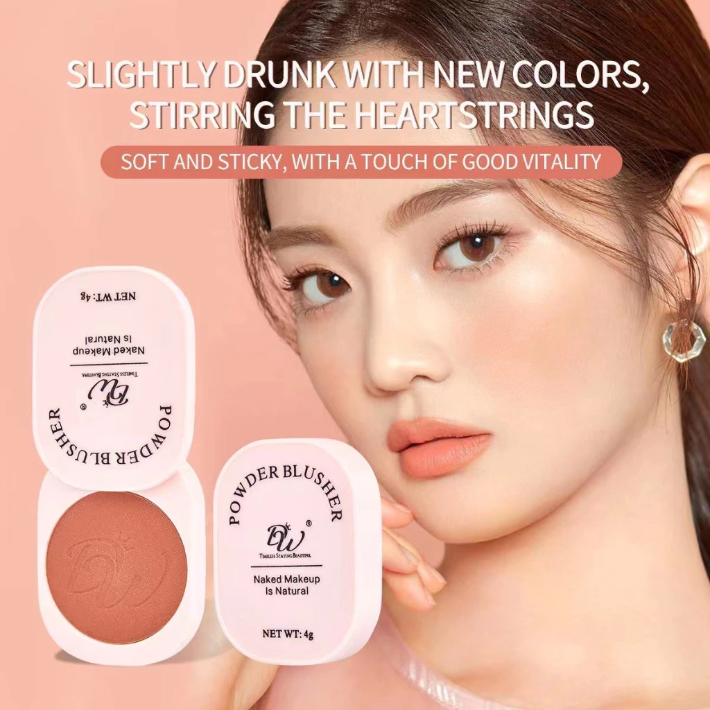 20% OFF DW Soft Powder Face Blusher Palette Highly Pigmented Waterproof Makeup Blush On