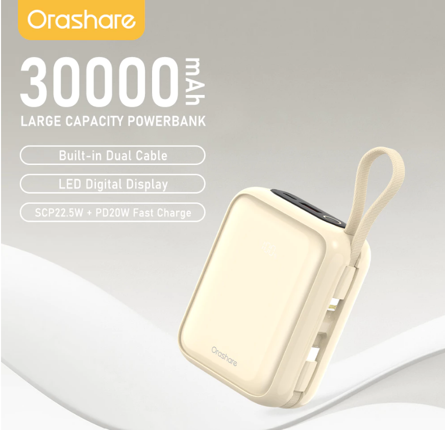 78% OFF ORASHARE PCM30 30000 mAh Powerbank