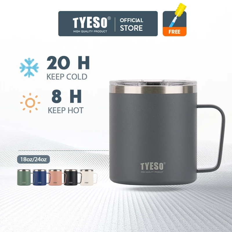 41% OFF TYESO® Stainless steel Thermos 10# Coffee Mug tumbler TS-8789B 400ml