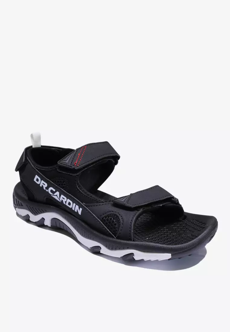 72% OFF Dr Cardin Faux Leather Cum Fabric Men Sport Sandal D-HOK-7790