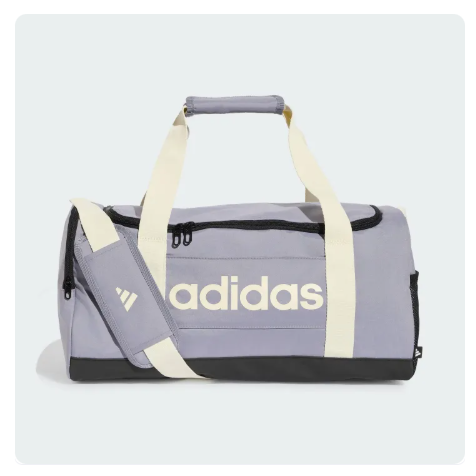 30% OFF adidas Lifestyle Linear Duffel Bag Small Unisex Purple KS2074