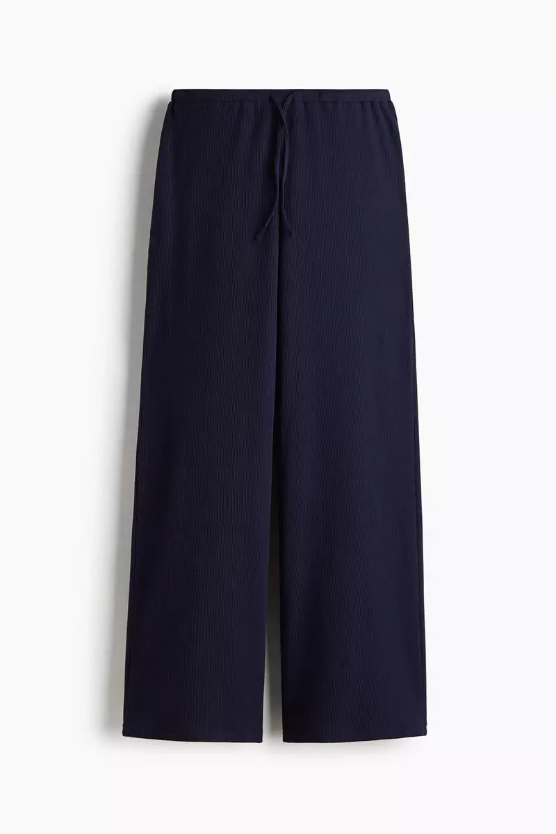 61% OFF Waffled jersey trousers