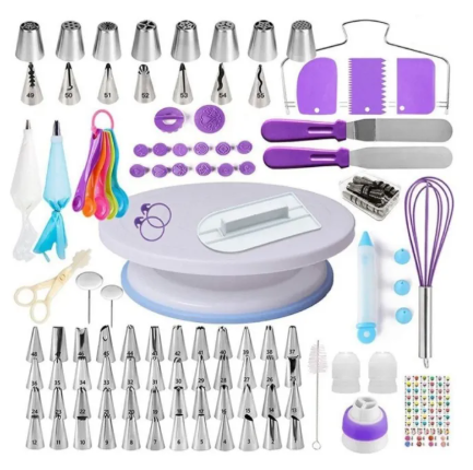 44% OFF 83 / 52 / 63 / 137 Pieces/set Cake Decorating Tools Turntable Piping Tip Nozzle Set Cake Baking Tool
