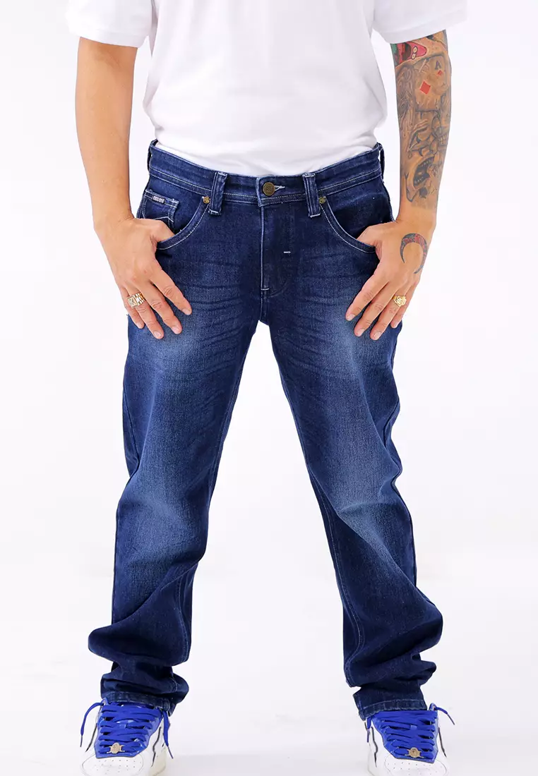 76% OFF DYSE ONE Denim Long Pants Slim Tapered Fit Stretch