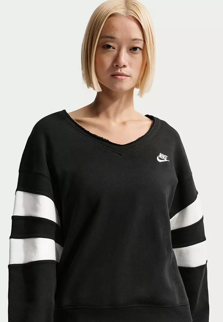 43% OFF NIKE Sportswear Club Fleece Oversized V-Neck Sweatshirt