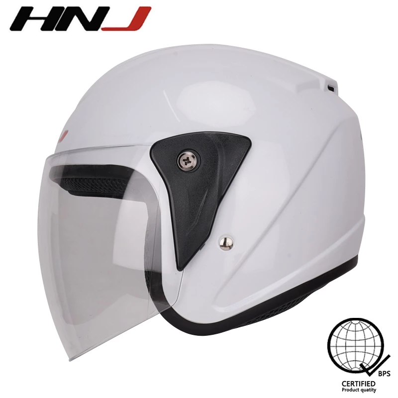 16% OFF HNJ Motorcycle Helmets A4-002 Half Face Motor Helmet Single Visor