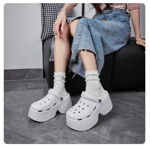 54% OFF 9CM EVA Heeled Wedge Sandal For Women Fashion Thick Bottom Slippers Lightweight Sandals For Women