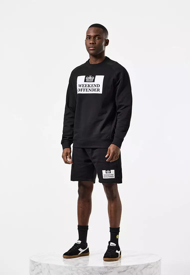 40% OFF Weekend Offender MENS BLACK PENITENTIARY CLASSIC SWEAT