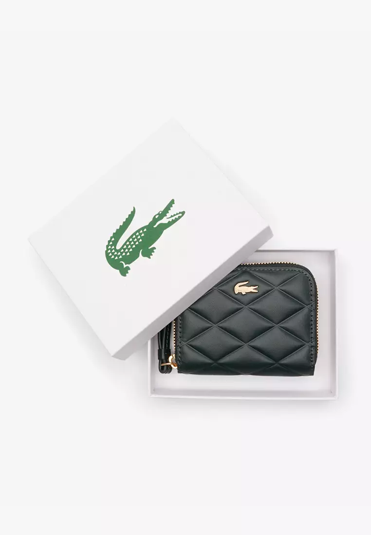 30% OFF Lacoste Small Crocodelle Leather Coin Purse