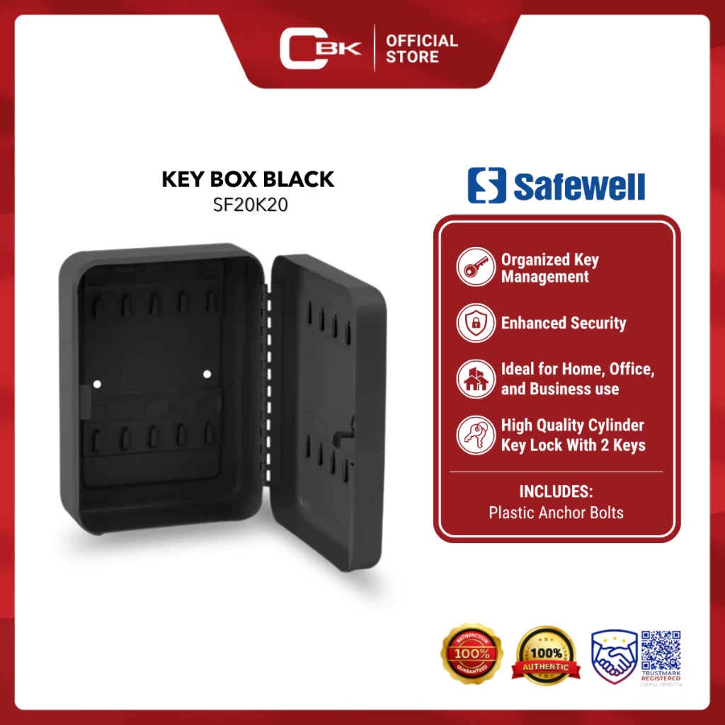30% OFF Safewell Key Box Black SF20K20