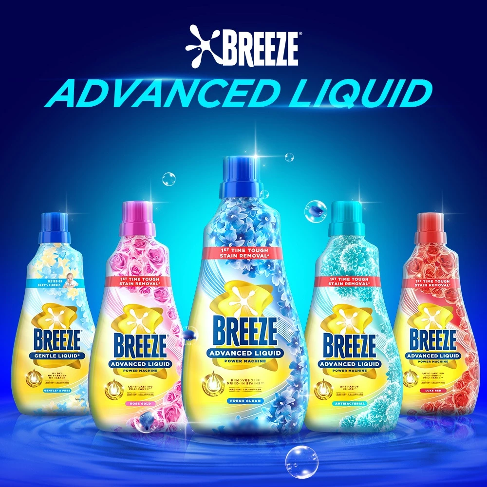 20% OFF Breeze Laundry Liquid Detergent Rose Gold 2.85kg Bottle