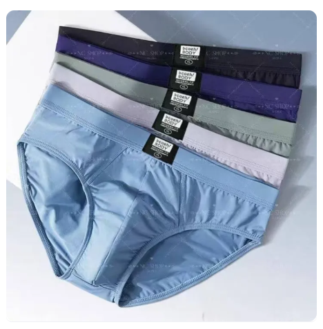 45% OFF 6 PCS Men's plain briefs inside garter Cotton Underwear High Quality brief for men's