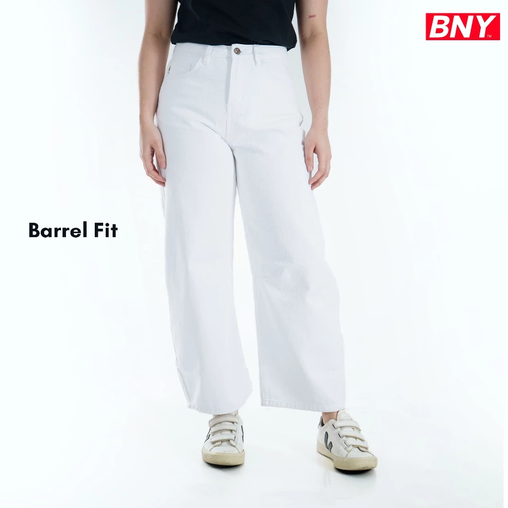 56% OFF BNY BARREL CUT NON STRETCH BULL TWILL WHITE (522)