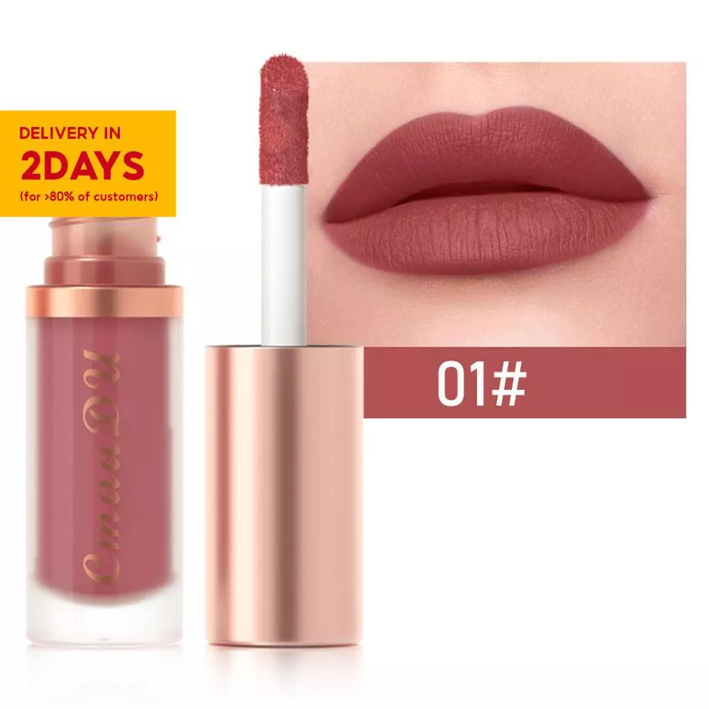 34% OFF Kiss-Proof Velvet Matte Liquid Lipstick - Waterproof & Long-Lasting, Non-Stick Cup, Lightweight Hydrating Formula, Comfortable All-Day Wear,