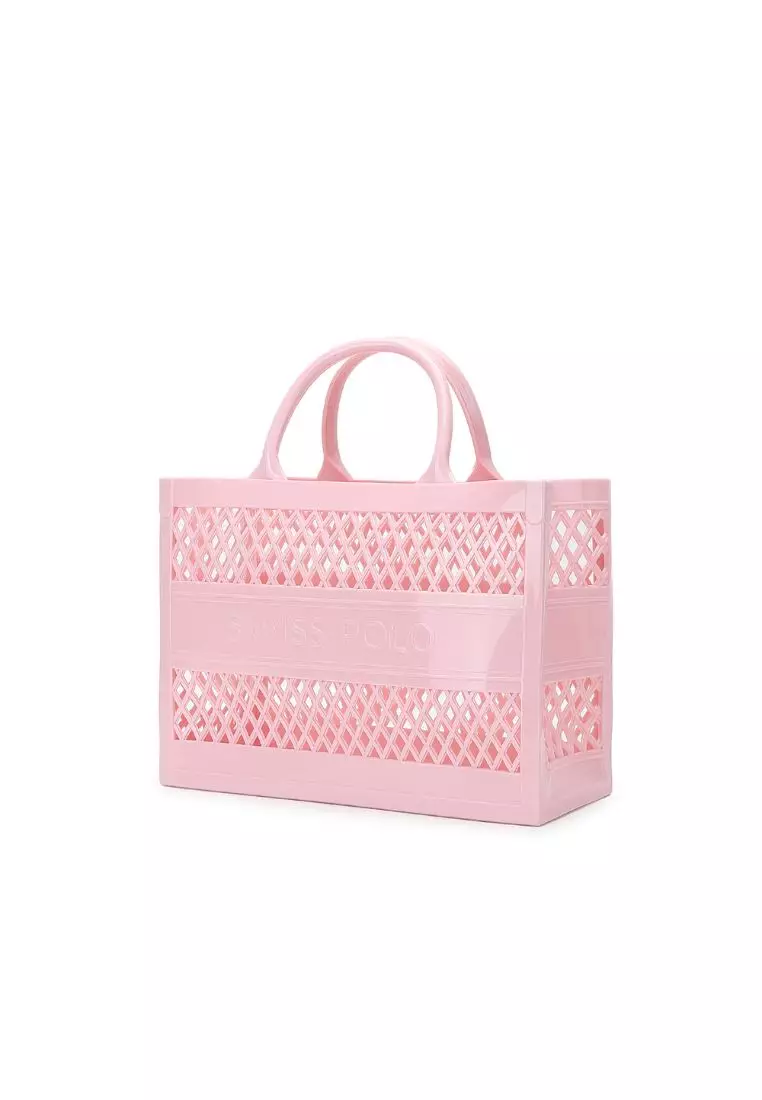 30% OFF Swiss Polo Women's Mini Tote Bag / Top Handle Bag - Pink