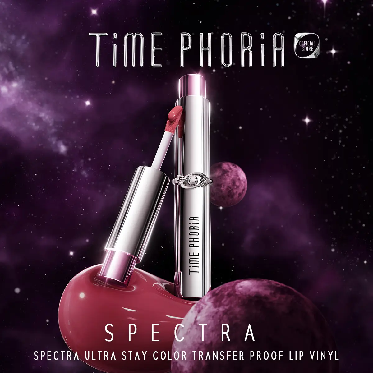 65% OFF TIMEPHORIA SPECTRA ULTRA STAY-COLOR TRANSFER PROOF LIP VINYL-HyperMax Pigmentation and Coverage Maxiproof Glaze Lock Control 24H Power Hold performance Comfort Lite Technology