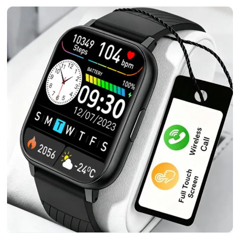 38% OFF LIGE Smart Men Watch Full Touch IP67 Waterproof Alarm Heart Rate Health Monitor Gift Sports Fitness Smartwatches + Box