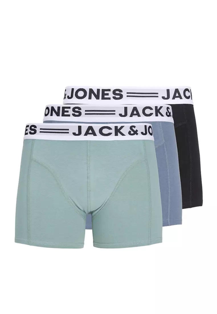 54% OFF Jack & Jones 3-Pack Sense Trunks