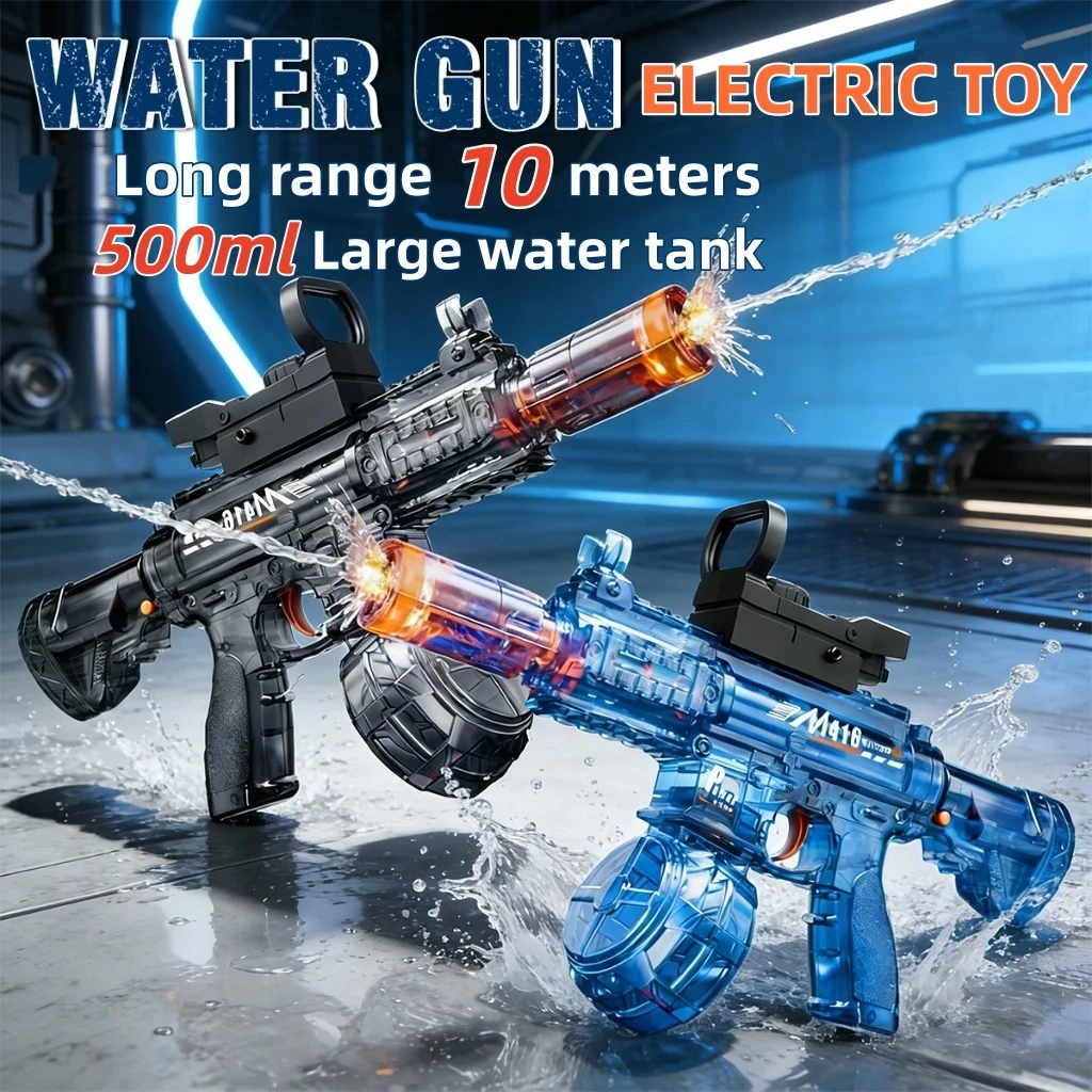 62% OFF Electric Light-Up Water Gun Toy Gun with Flash and Powerful Spray Fully Automatic Toy Gun