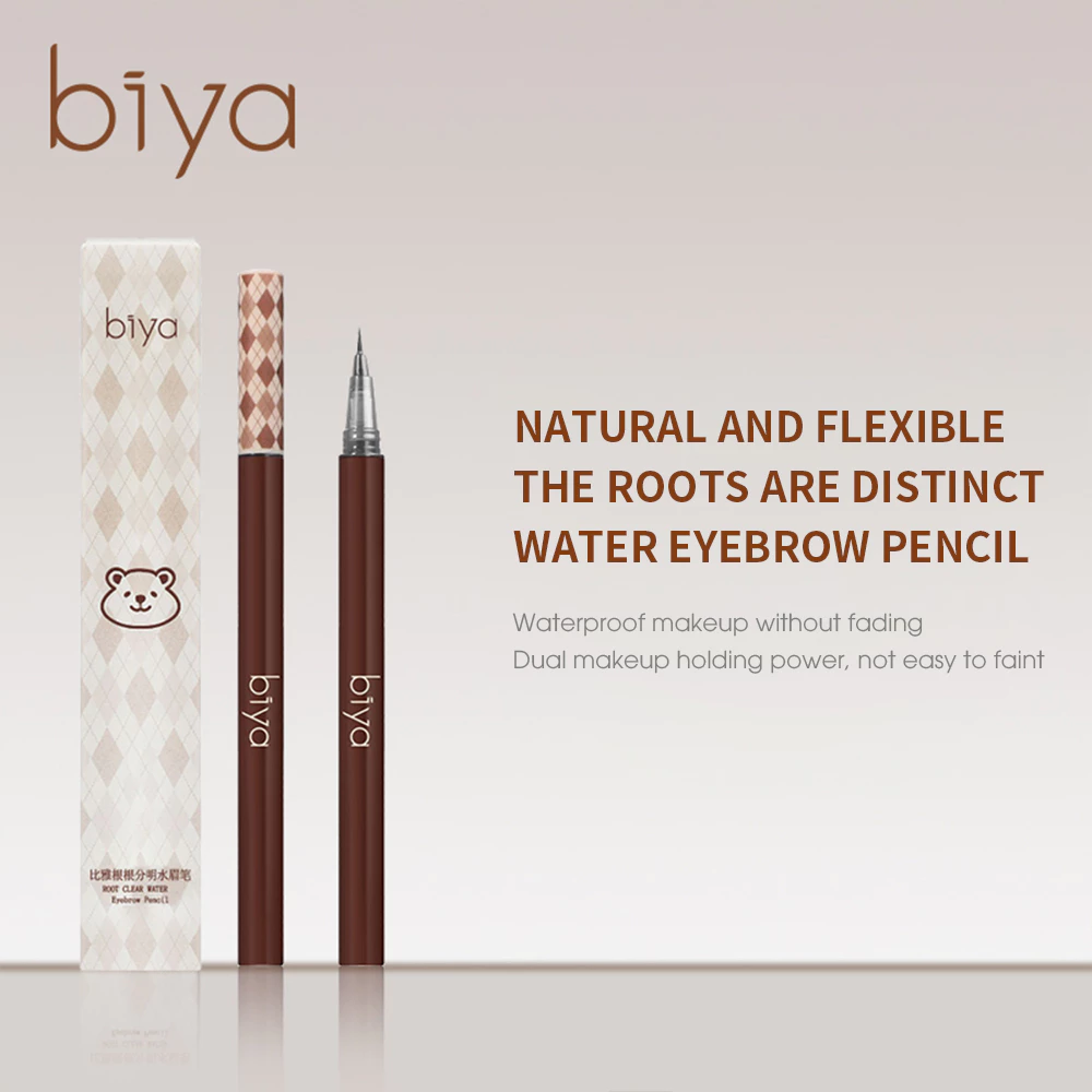 47% OFF Biya Liquid Eyebrow Pencil 3 Colors Soft Brush Tip Line Smooth Waterproof Sweatproof Long-lasting