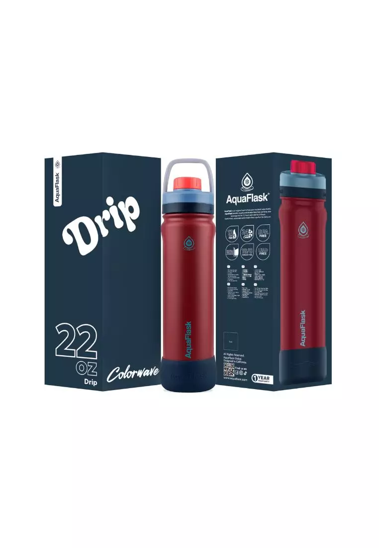 63% OFF 22oz Drip Colorwave Sports Lid Collection Stainless Steel Water Bottle