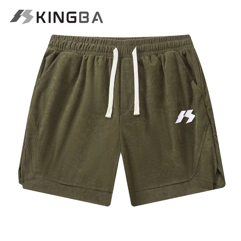 56% OFF KINGBA Corduroy Short Men Drawstring Corduroy Short Casual Short KB2221