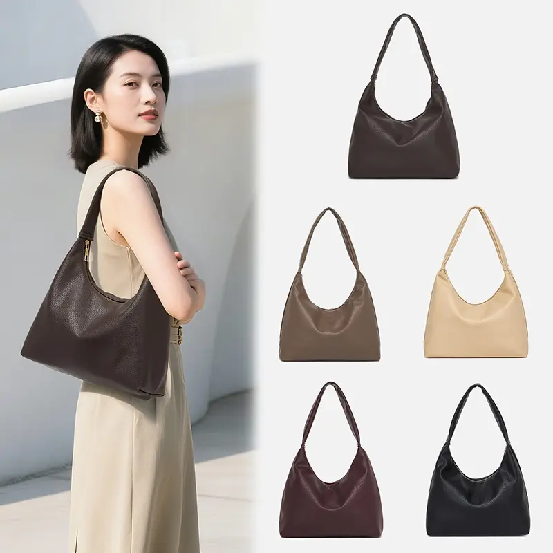 78% OFF Mumu 4071 Simple Women Shoulder Hobo Bag Kili Kili Pu Leather Bags For Woman Students