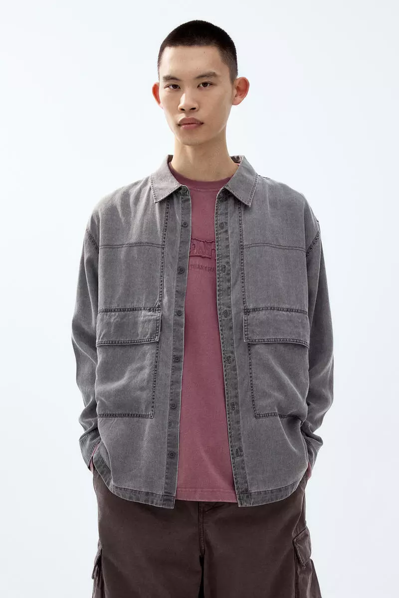 57% OFF Loose Fit Overshirt