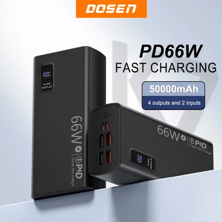 38% OFF DOSEN Quality 66W Super Fast Charging Power Bank K7 Black/White Type-C Input USB (10000mAh/80000mAh)